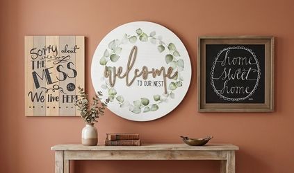 Farmhouse Wall Art Signs - Set of 3