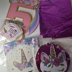 Unicorn And Rainbow 🌈 Birthday  Party Decorations 