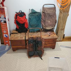 4 Used Back Pack Hiking Packs