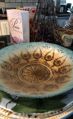 Platter Glass multicolor nice