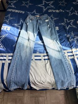 Levi's Distressed Light Wash Jeans