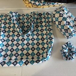 Tote Bag, Make Up Bag and Scrunchie