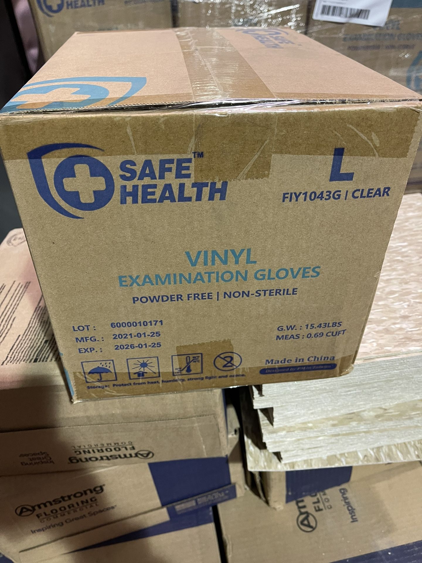 Safe Health Vinyl Examination Gloves Power Free Non - Sterile