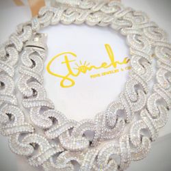 Custom Infinity Cuban Link Chain (16"-20")