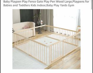 Brand new wood playpen for baby