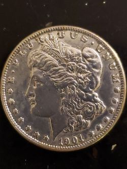 1901 S morgan silver dollar coin