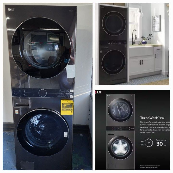 LG WashTower Stacked SMART Washer & Dryer
(Brand New Scratch & Dent Unit)
Delivery Available