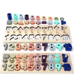 💖 $10 Brand New In Box Wooden Number Puzzle for Toddler Activities