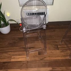 Clear plastic chairs Told Of 4