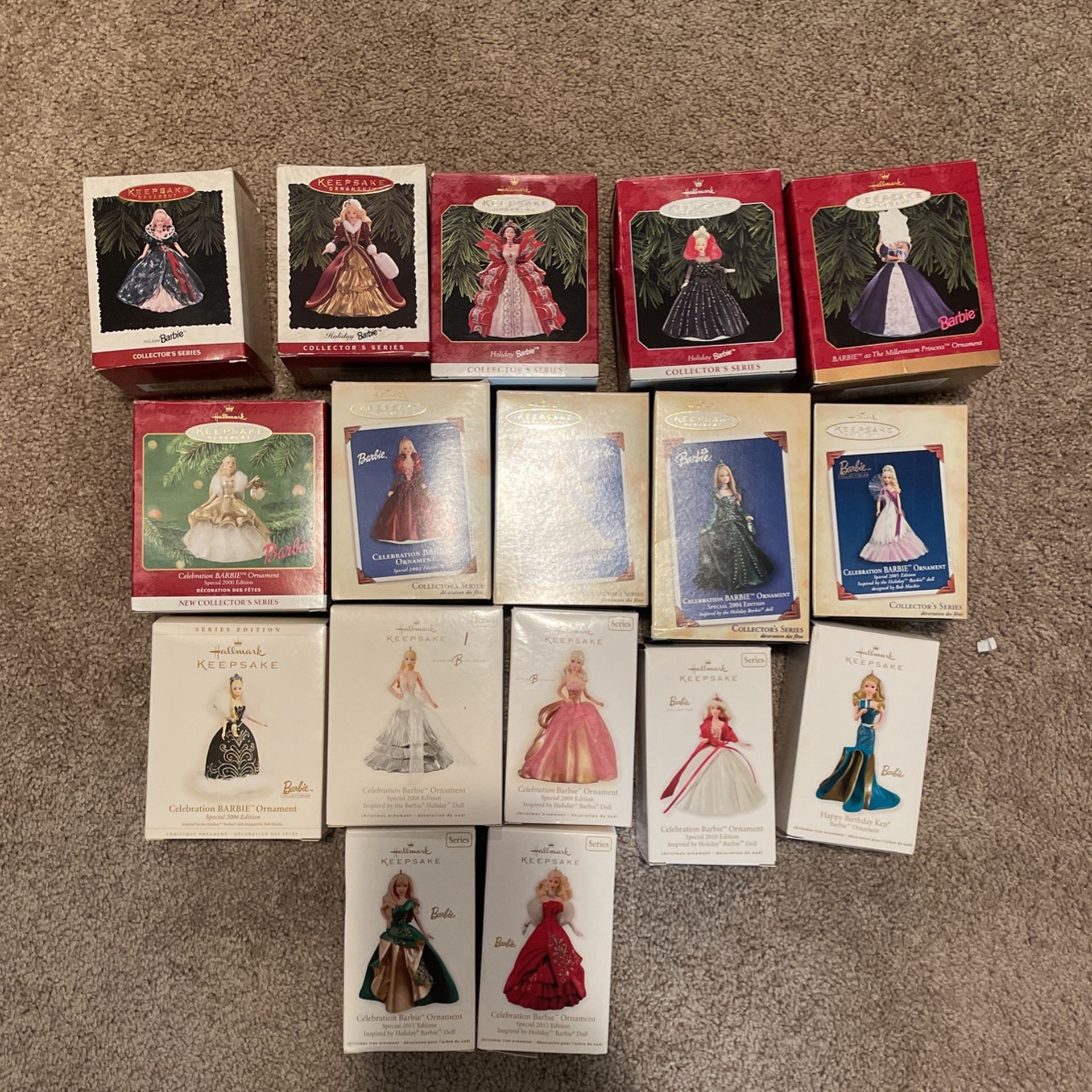 Barbie Hallmark Ornaments 