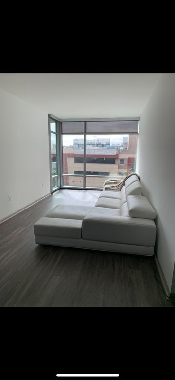 Large white sectional couch