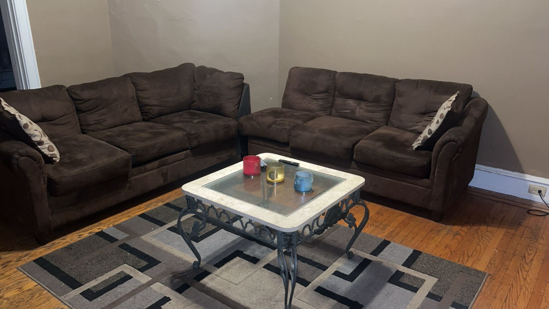 2 Piece Brown Sectional