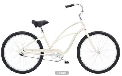 New Electra Cruiser 1 step thru cruiser bike single speed 24 inch wheel youth kids white 