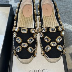 GUCCI Espadrille Canvas  Shoes / Size 37 /size 6