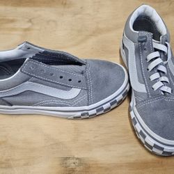 Vans Shoes Gray With Redlective Sidestrip