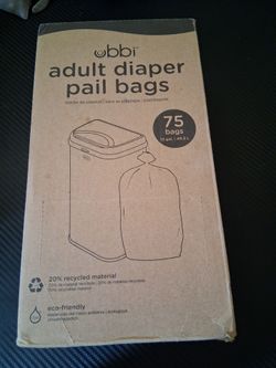 Adult diaper pail bags (open box never used)