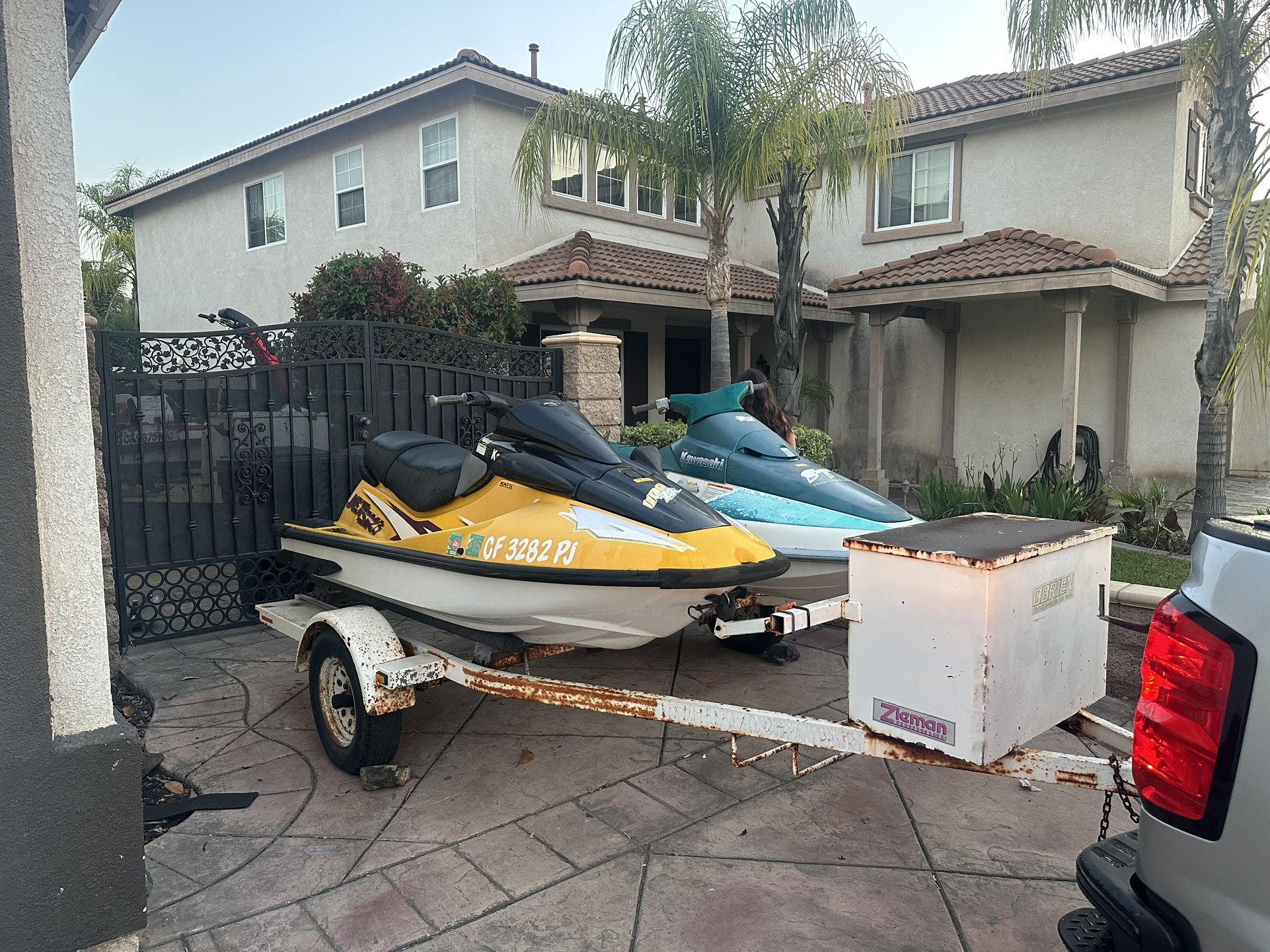 Two Kawasaki Jetski Jet skis
