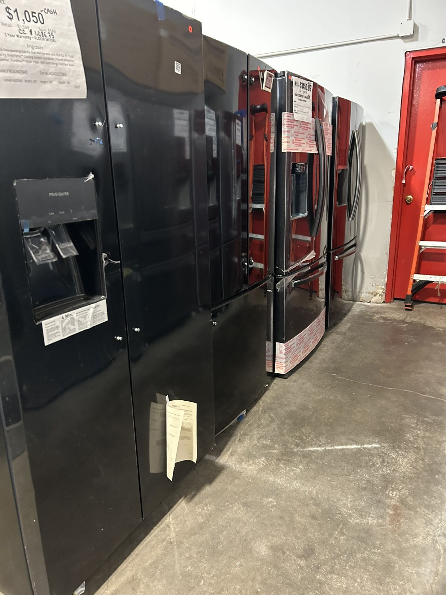 36” Inch Black Refrigerators - Open Box New