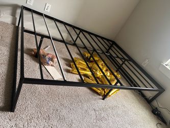 Queen size mattress and bed frame