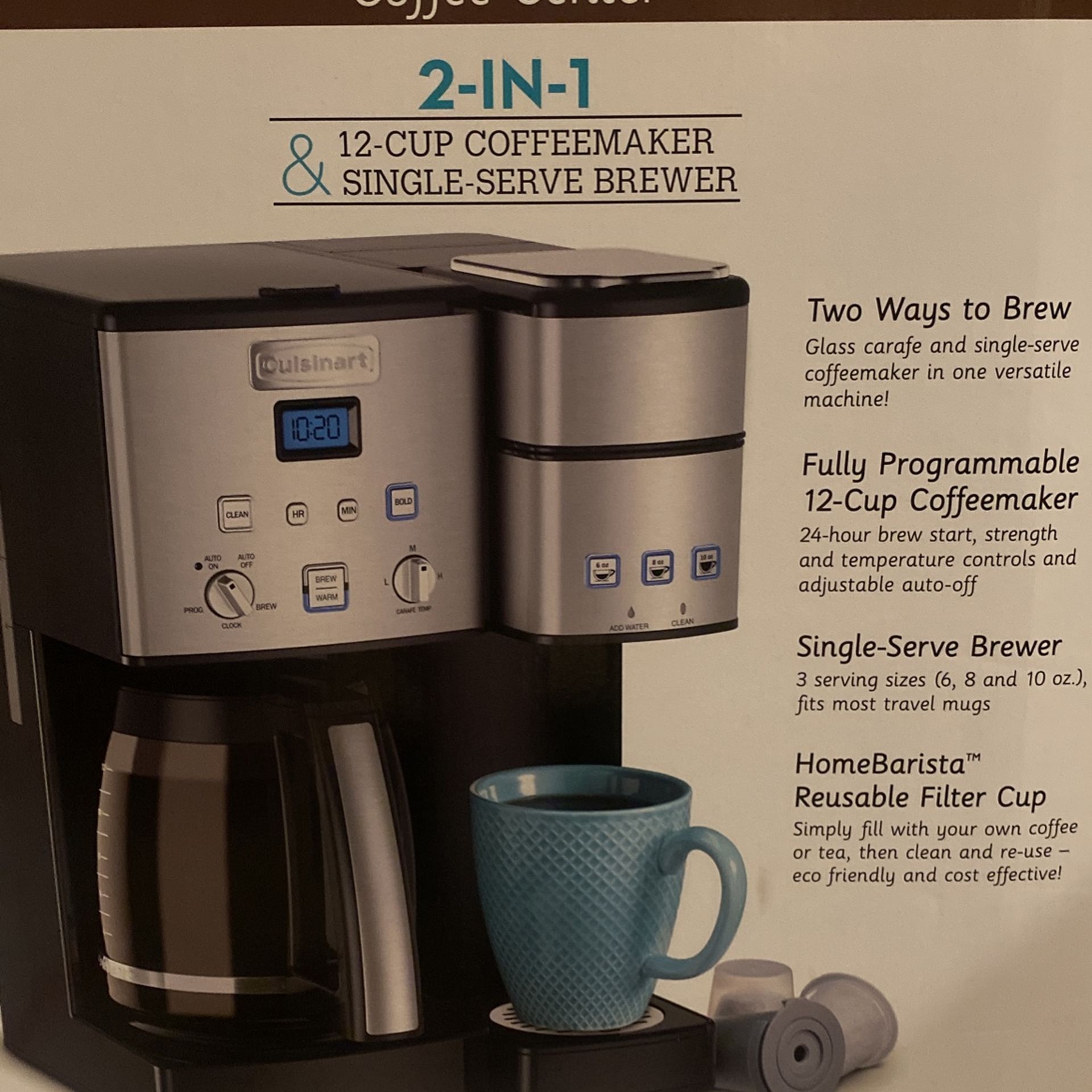 Cuisinart Coffee Center 12 Cup and Single Serve Coffee Maker SS 15