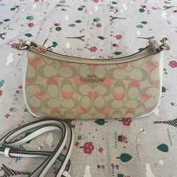 Coach Leather Heart Shoulder Bag
