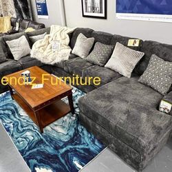 Oversized Livingroom Furniture Microfiber Sectional Couches Sofa 🛋 
