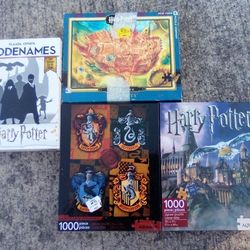 Lot Of 4 Jigsaw Puzzles Harry Potter