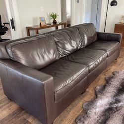 Buttery Espresso West Elm Henry Sofa for Sale in San Diego CA