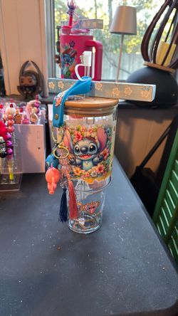 Beautiful glass Tumblr keychain