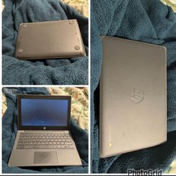 Black HP Chromebook OS Laptop 