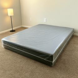Queen Box Spring | Heavy-Duty Wood & Steel Construction | Factory Sealed, Never Used | Low Profile & Standard | Delivery Available