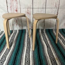 KYRRY STOOLS, Birch (IKEA Brand)