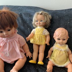 1970s Baby Crissy and Peachy Dolls 