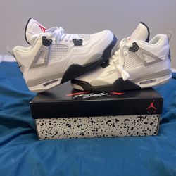 Jordan 4 White Cement 2025 (SIZE 13)