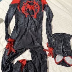 GIZMAC Adult Superhero Costume Black Halloween Cosplay Jumpsuit