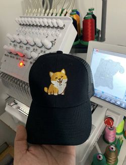 Cute Shiba Doge Embroidery 