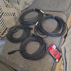 2- HOSA 30 ft microphone  cable