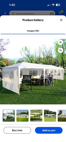 Costway 10'x30' Party Wedding Tent Event Canopies Heavy Duty Pavilion 5 Sidewall 44lbs