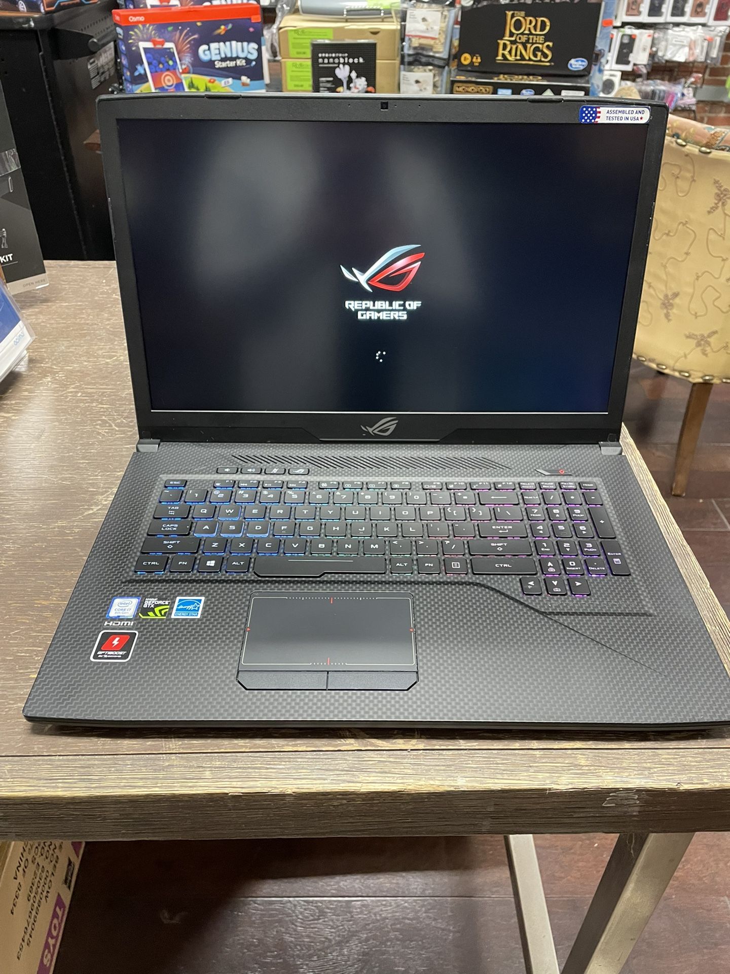ASUS ROG Strix Scar Edition Gaming Laptop 17.3” FHD Six Core i7 16GB RAM 512GB SSD 1TB HDD 6GB GPU
