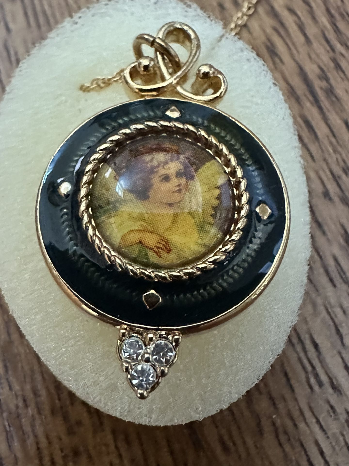 Angel Locket Necklace With Trinket Box