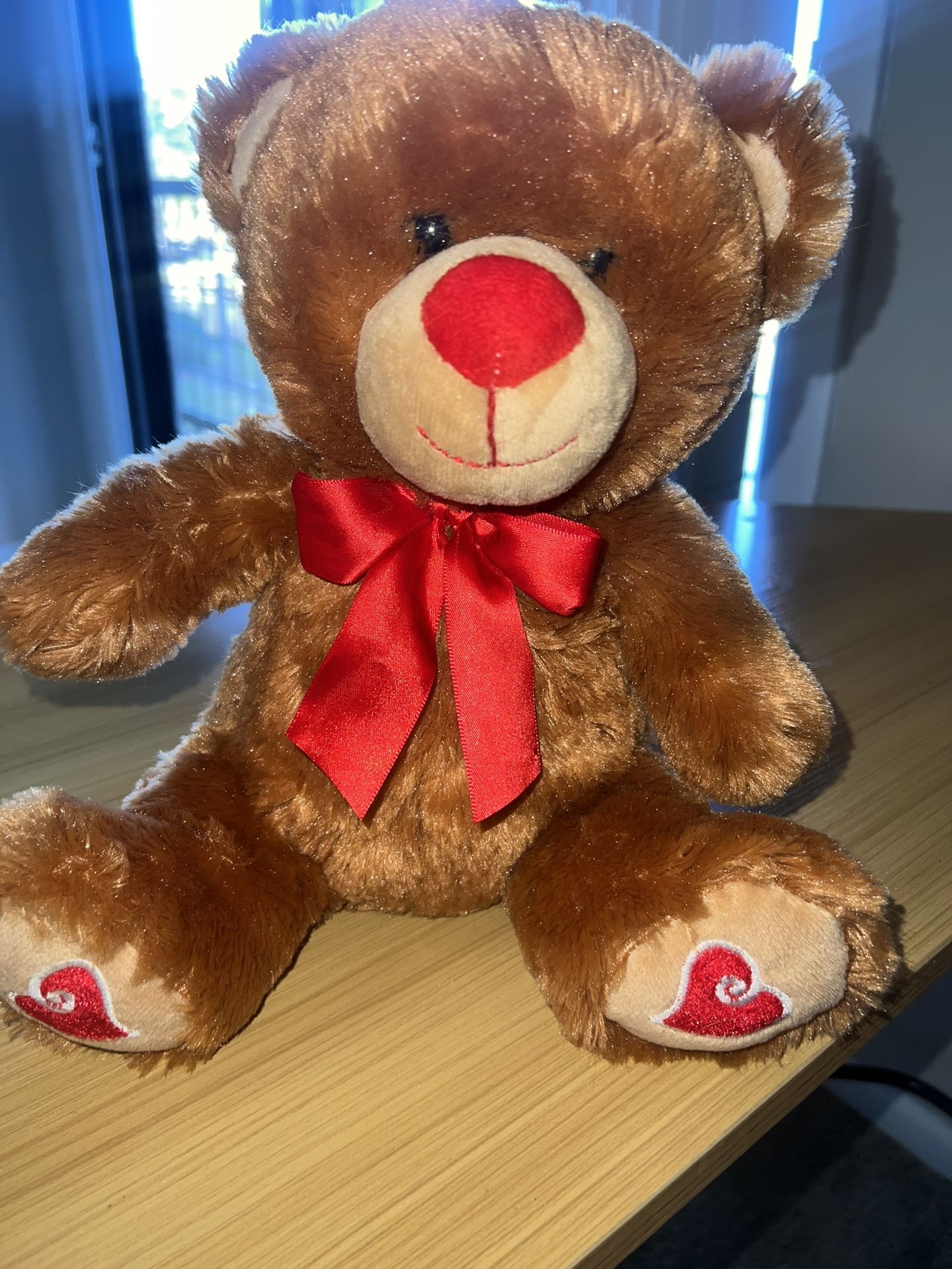 New Valentines Day 12” Huggable Plush Teddy Bear 