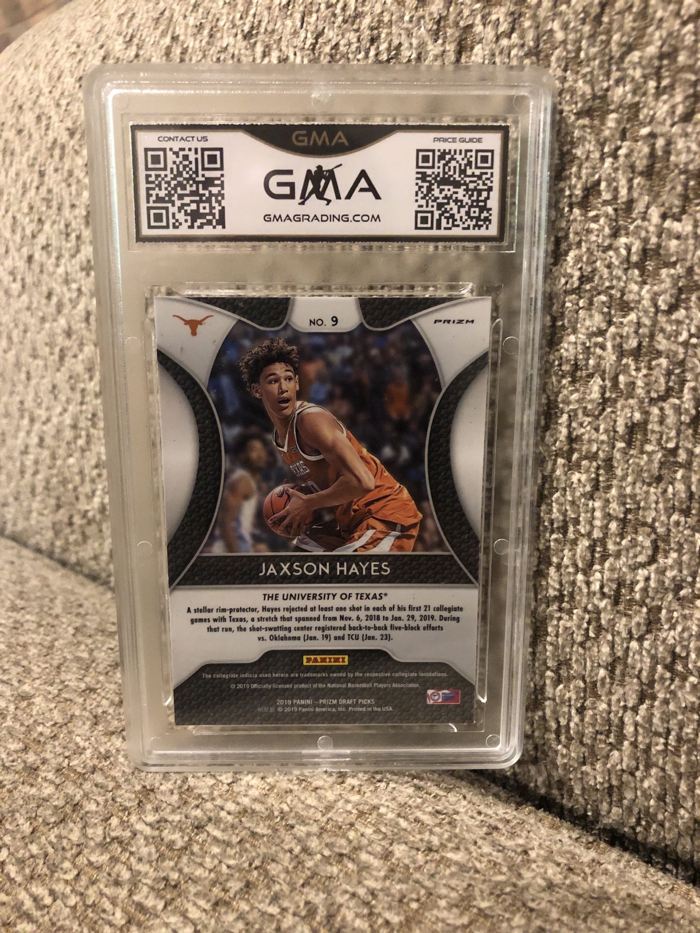 2019 Prizm draft Jaxson Hayes pink pulsar rookie graded 10
