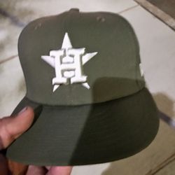 Dark Green Fitted Astros Hat 7 1/2