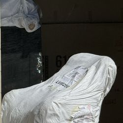 Sofa with 2 chairs and coffee table factory sealed in plastic/box never opened