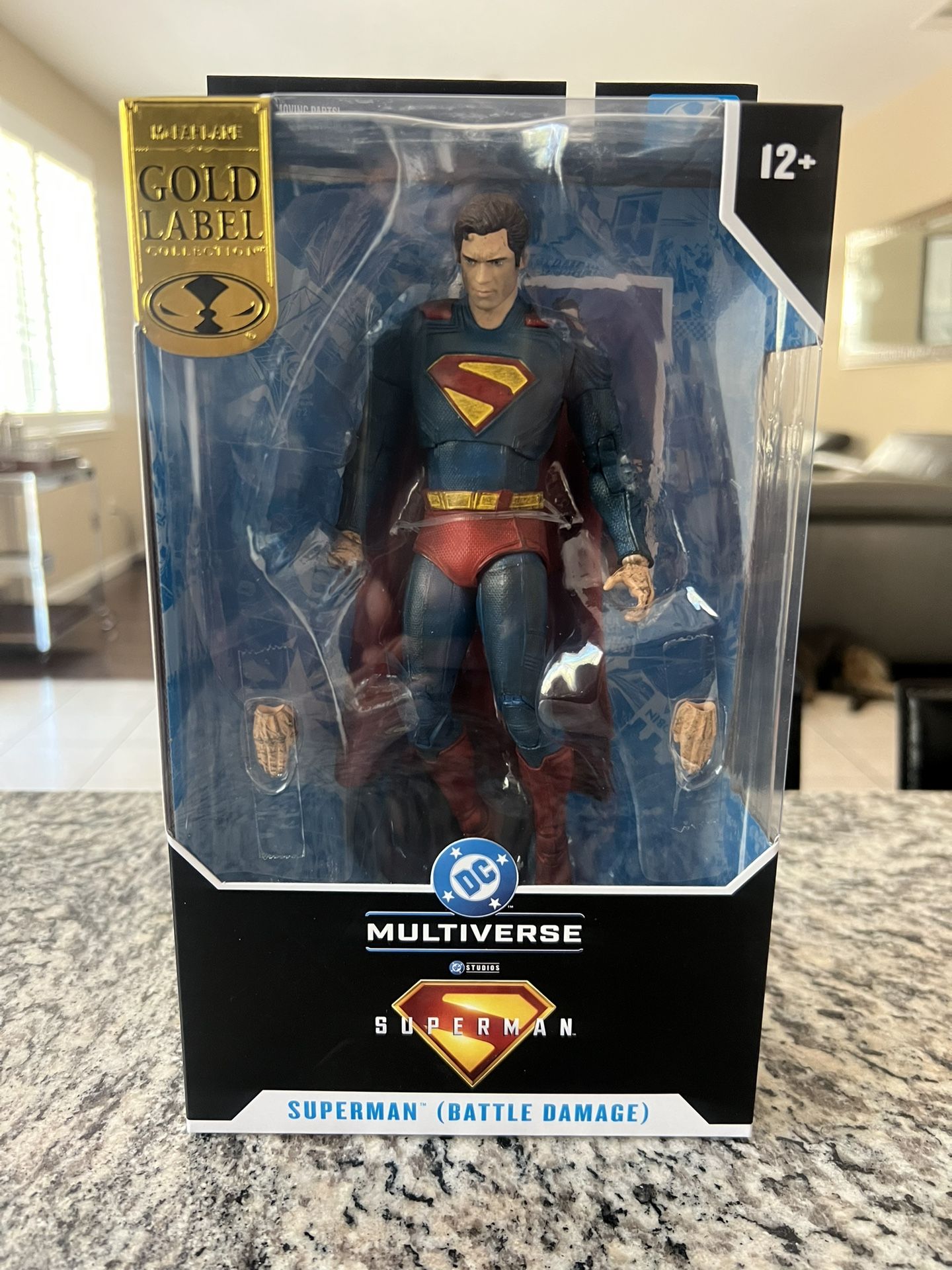 DC Multiverse Superman Battle Damage 7" Action Figure Superman Movie Gold Label