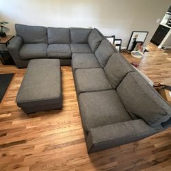 Stanton Sectional Couch Plus Ottoman