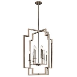 8-Light Geometric Pendant Chandelier