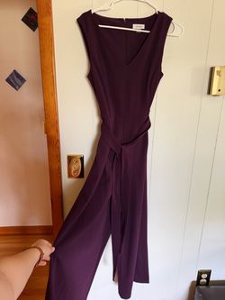 Calvin Klein Purple Sleeveless Jumpsuit