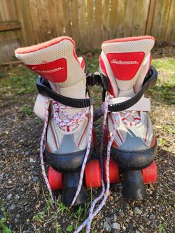 Schwinn adjustable youth roller skates.