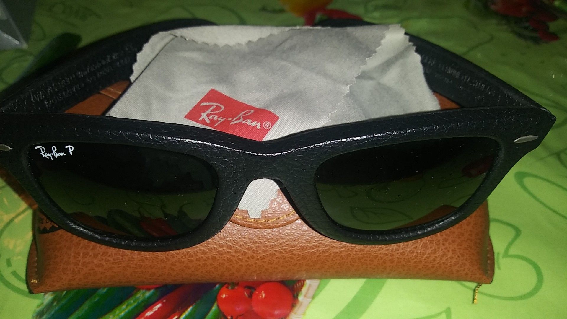Leather Ray-Bans